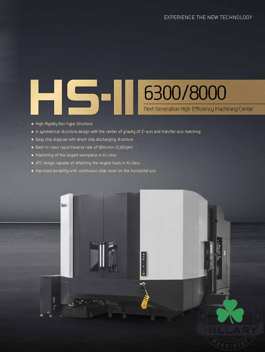 HYUNDAI WIA HS6300II Horizontal Machining Centers | Hillary Machinery