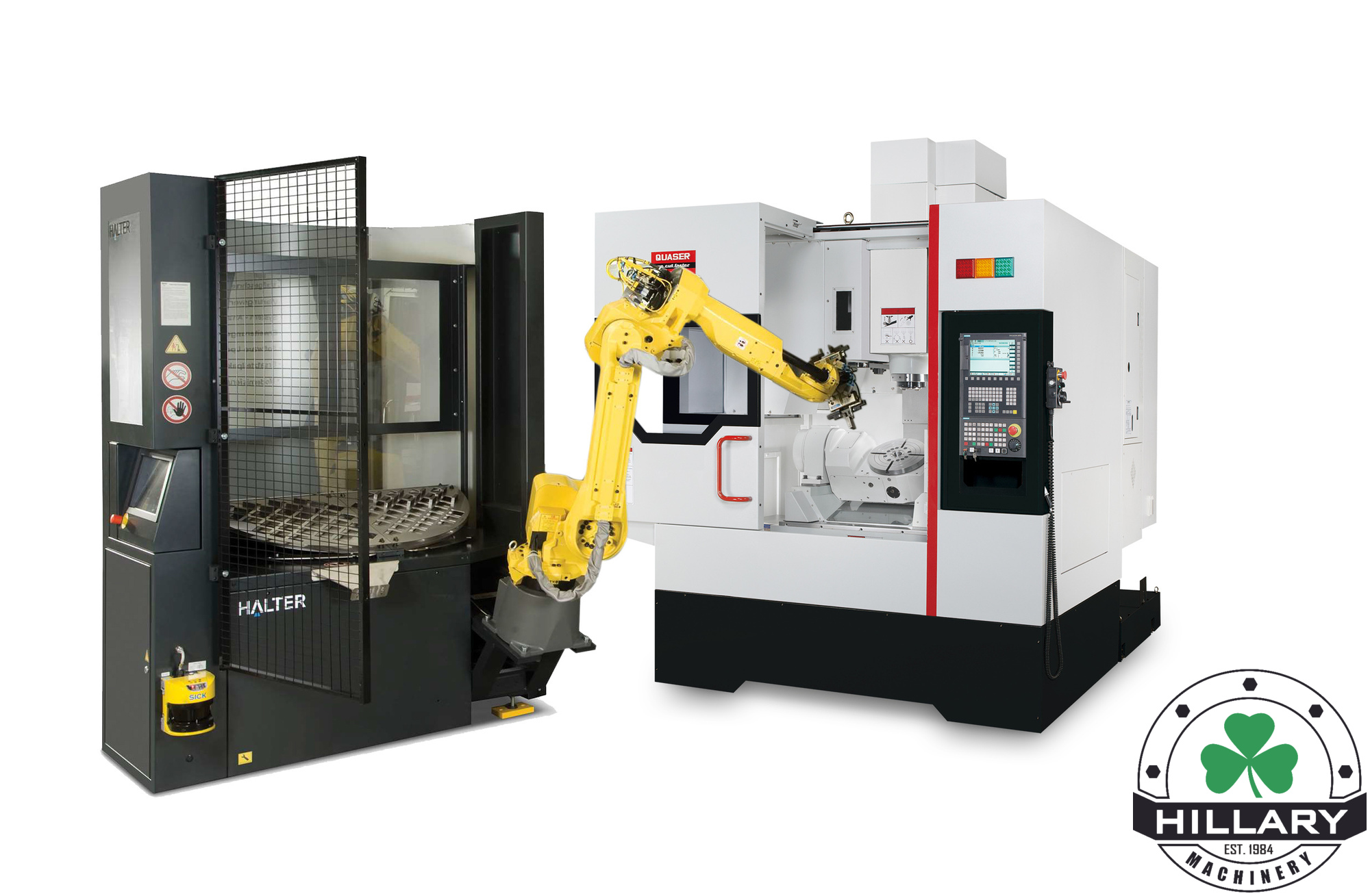 HALTER CNC AUTOMATION Millstacker Compact 12 Robot Machine Tending Systems | Hillary Machinery