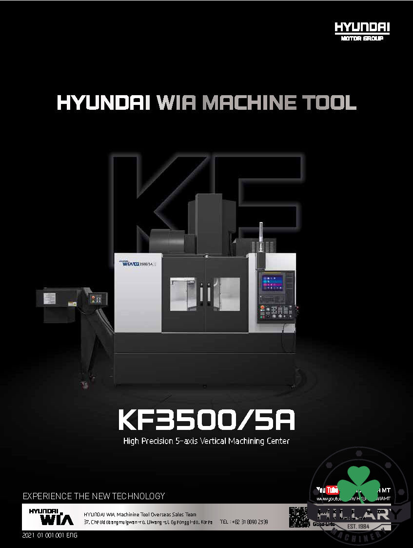 HYUNDAI WIA CNC MACHINE TOOLS KF3500/5A 5-Axis Machining Centers | Hillary Machinery