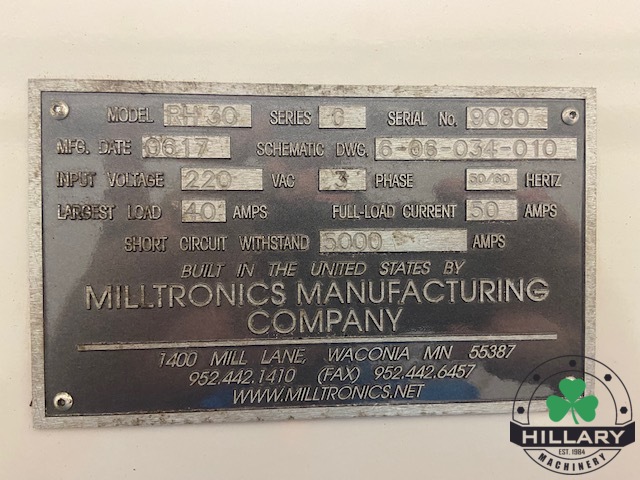 2006 MILLTRONICS RH30 Tool Room Mills | Hillary Machinery
