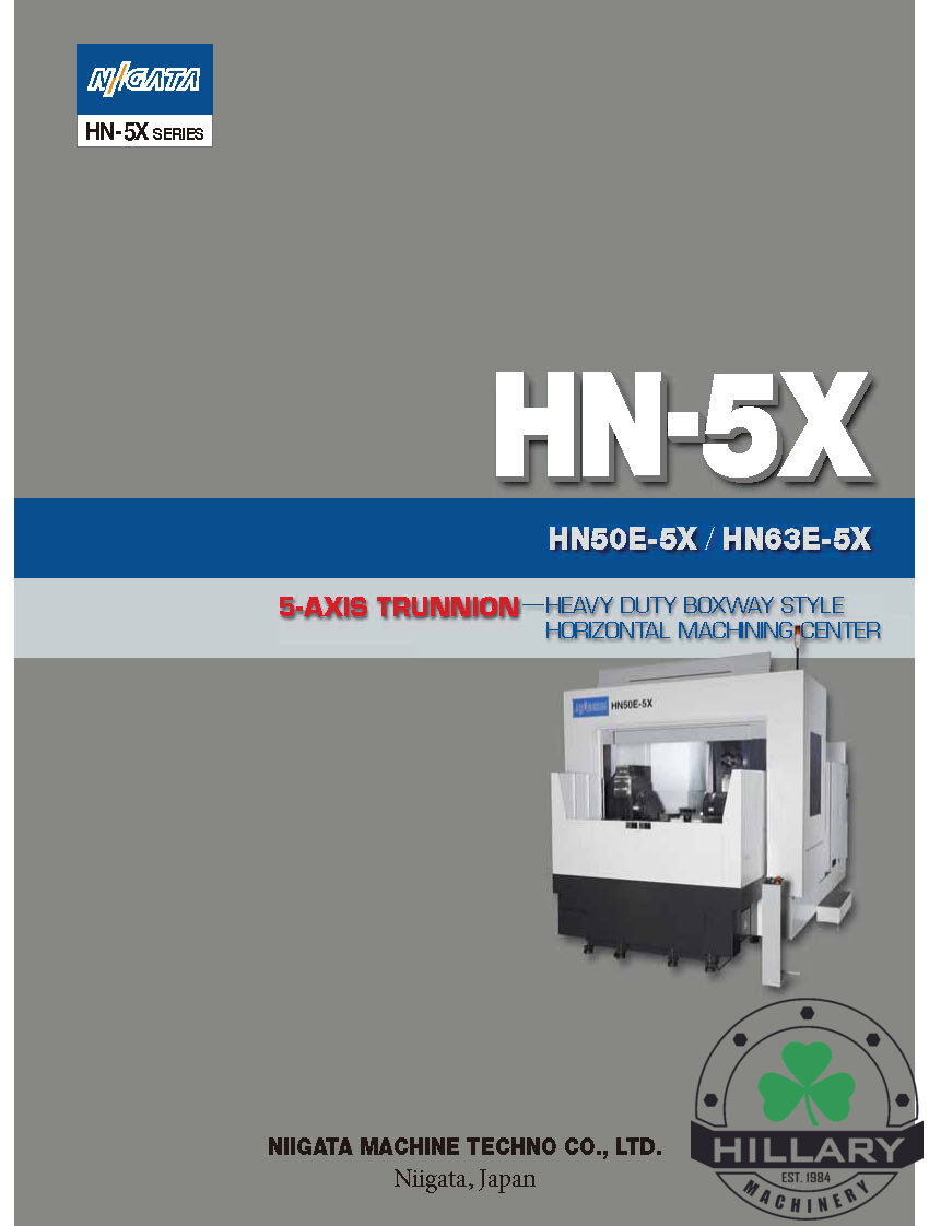 NIIGATA HN63E-5X 5-Axis Machining Centers | Hillary Machinery